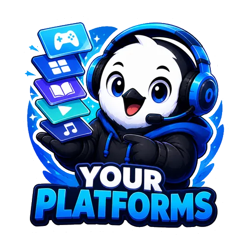 Snowbll owl sticker labeled Your Platforms